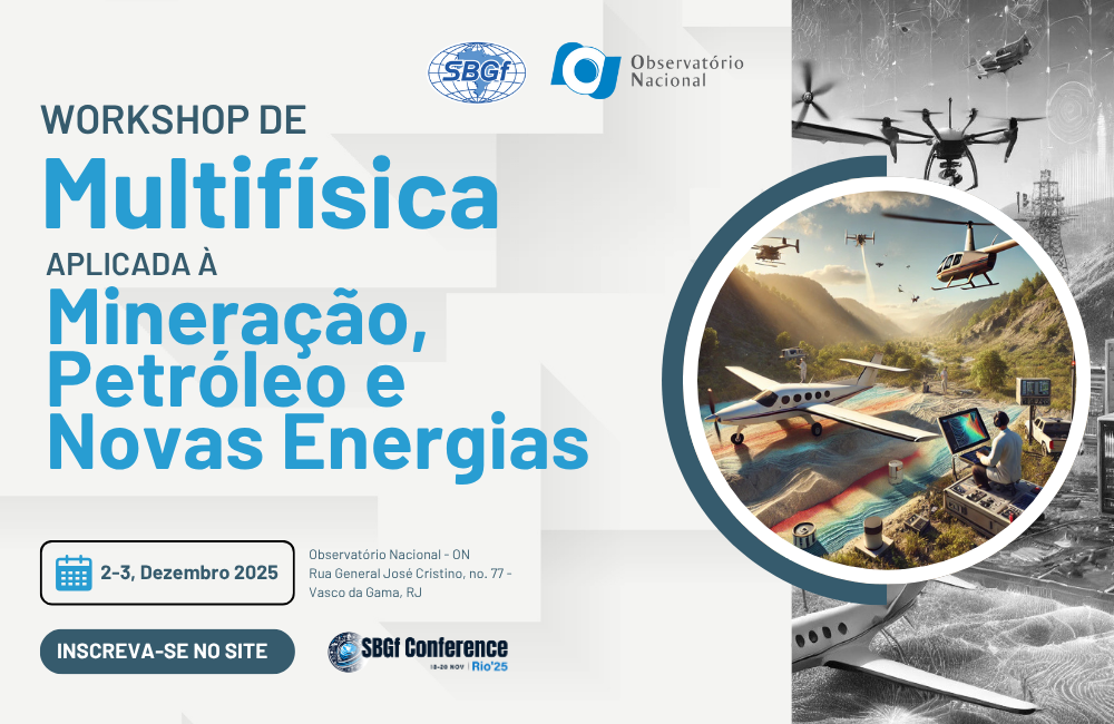 banner Workshop de Multifísica Aplicada à Mineração, Petróleo e Novas Energias